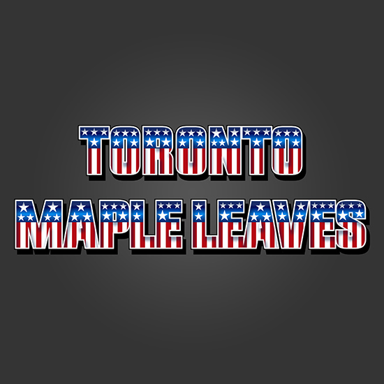 Toronto Maple Leaves American Captain Logo vinyl decal